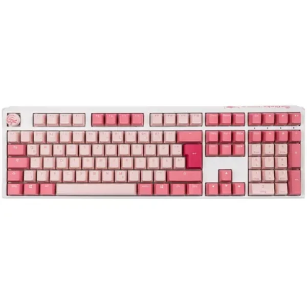 Ducky One 3 Cherry MX-Black-Clear-Top růžová / herní klávesnice / mechanická / drátová USB-C / DE (DKON2108-HDEPDGOWWPC2)