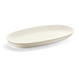 Guzzini TIERRA oválný podnos bílá / Podnos / recyklovaný plast / 41 x 22,9 cm (175400156)