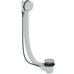 CERANO Vanová souprava ovládací bovdenem 6/4“ - zátka 72mm - bílá lesklá - 80 cm