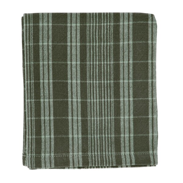 MADAM STOLTZ Bavlněná utěrka Dark Green/Sage 45 x 70 cm, zelená barva, textil