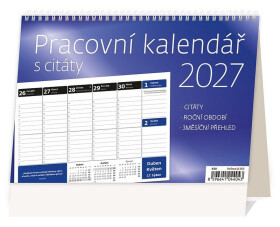 Kalendář stolní 2027 - Pracovní s citáty