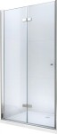 MEXEN - LIMA skládací dveře 85x190 cm 6mm, chrom, transparent se stěnovým profilem 856-085-000-01-00