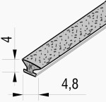 ProALU Kartáč nalepovací nízký (22PA160208)