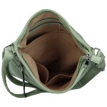 Trendy dámská koženková crossbody kabelka Skyler, zelená