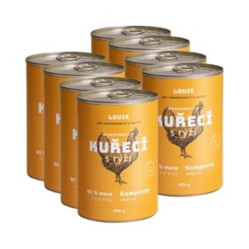 Louie konzerva Kuřecí s rýží 8x400g