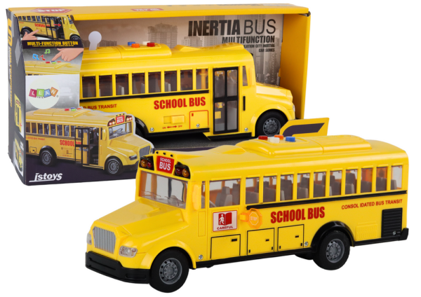 Mamido Školní autobus s třecím pohonem 1:16 žlutý
