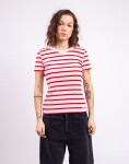 Tričko Armedangels Kardaa Stripes 3491 pink mist-mars red