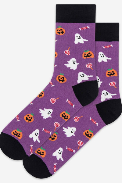 NEFORMÁLNÍ - VZOROVANÉ PONOŽKY, PÁNSKÉ fialová 39/41