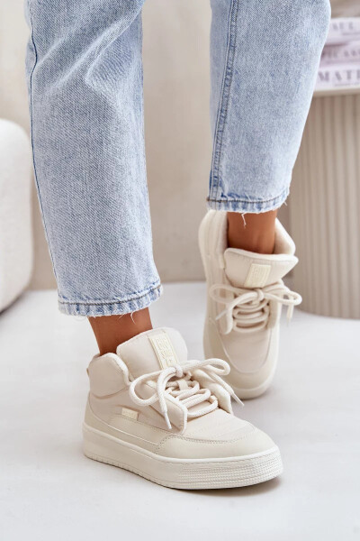 Zateplené Dámské Tenisky Big Star Krémové Velikost: 41