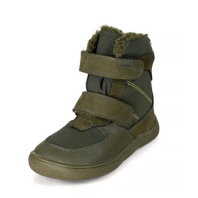 Chlapecké zimní barefoot boty PRO-tex Protetika - LENO KHAKI - 21