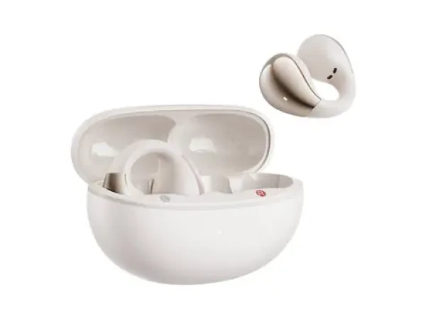 QCY Crossky Clip C30 bílá / Bezdrátová sluchátka / Bluetooth 5.4 / dobíjecí box (T33-white)