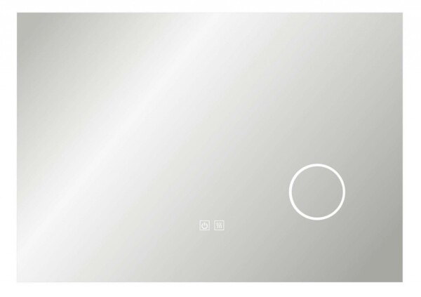 Kielle - Idolio Zrcadlo s LED osvětlením a vyhříváním, 70x100 cm, kosmetické zrcátko 50324041