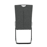 Jídelní židle, šedá, látka, DCL-E2008 GREY2