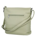Trendy dámská koženková crossbody kabelka Lima, světle zelená