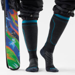 Dámské merino ponožky SMARTWOOL Intraknit Women's Ski Zero Cushion OTC S, Black velikost: 42-45 (L)