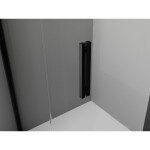 MEXEN/S - Exo čtvrtkruhový asymetrický posuvný sprchový kout 120 x 90, transparent, černá 8131-120-090-70-00
