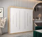 Šatní skříň Abi Y0 Barva korpusu: Dub artisan, Rozměry: 120 cm, Dveře: Černá