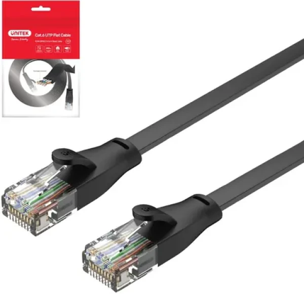 Unitek Patchcord Cat6 U/UTP černá / Patch kabel / 5 m (C1812GBK)