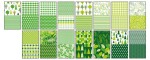 Papíry s potiskem A4 80g GREEN, 30 motivů v odstínu zelené, 15ls
