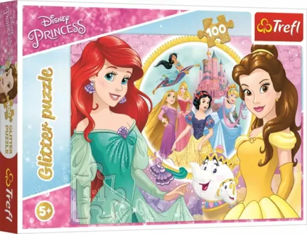 Trefl - Puzzle - Třpytivé: Disney princezny