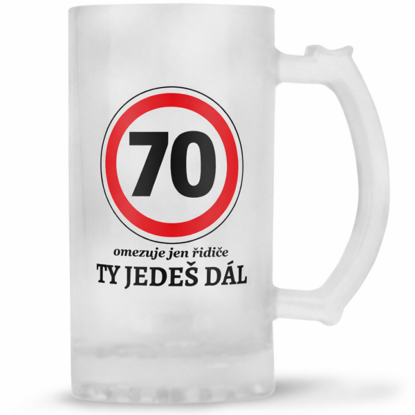 Fotodeky Půllitr Korbel Ty jedeš dál 70
