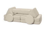 SHAPPY Dětská rozkládací pěnová pohovka SHAPPY PLAY TEDDY Barva: Soft Cream