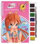 Winx Club Bloom - Omalovánky s vodovými barvami (růžová)