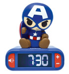 Lexibook budík Captain America se svítící figurkou - Lexibook