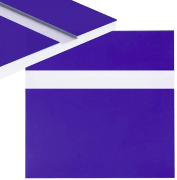 Gravírovací laminát 600 x 300 x 1,3 mm - Tmavě modrý, bílý