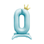 Číslo stojící 82CM modrá s korunkou 00 (vzduch) - Albi