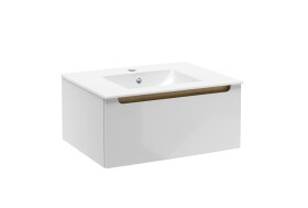 Koupelnová skříňka s umyvadlem Naturel Stilla 60x30x45 cm bílá STILLAD06007U1 STILLAD06007U1