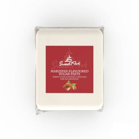 SweetArt potahovací a modelovací hmota s příchutí marcipánu White (500 g)