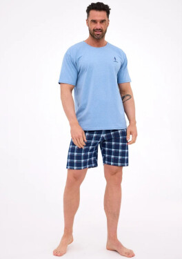 Pánské pyžamo Cornette 326/309 Sv. modrá L