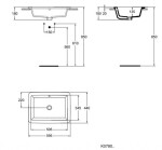 Ideal Standard Umyvadlo přepadem, bílá K078001