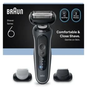 Braun Series 6 62-G1650s černá / Planžetový holicí strojek / 60 min provoz / voděodolný / rychlonabíjení (8700216645362)