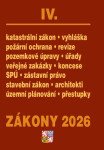 Zákony IV 2026 Stavebnictví, půda - Stavební zákon, katastrální zákon