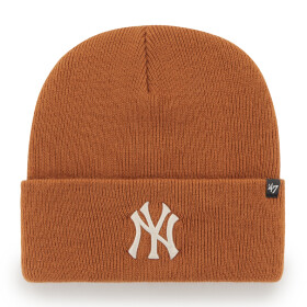 47 Brand Pánská zimní čepice New York Yankees MLB Haymaker '47 CUFF KNIT Burnt Orange