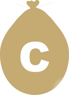 Balónek písmeno C zlaté balonky.cz Balónek písmeno C zlaté balonky.cz