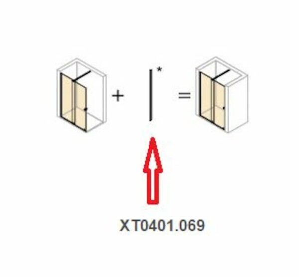 HUPPE - Náhradní díl Hüppe Xtensa pure XT0401.069 XT0401.069