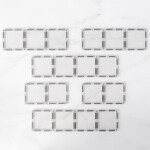 Connetix Connetix Tiles - Magnetická Stavebnice Průhledná Obdélníky 12 ks