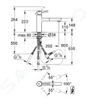 GROHE - Concetto Dřezová baterie s výsuvnou koncovkou, chrom 31214001