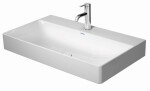 DURAVIT - DuraSquare Umyvadlo 80x47 cm, bez přepadu, s otvorem pro baterii, DuraCeram, bílá 2353800041