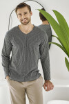 Taro Luca 3482 dlouhé/r 3XL-4XL Z25/26 pánské pyžamo grafit 4XL