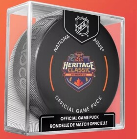 Inglasco / Sherwood Puk Heritage Classic 2023 Edmonton Official Game Puck