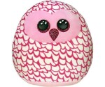 Ty Squish-a-Boos PINKY, 22 cm - růžová sova (1)