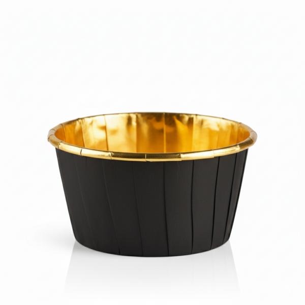 Cake star Samonosné košíčky hnědo-zlaté 50ks