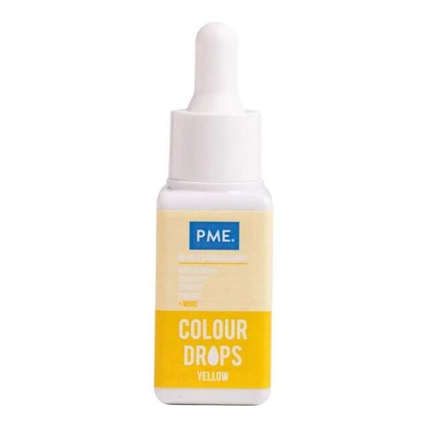 PME Colour Drops Olejová barva 20 ml žlutá