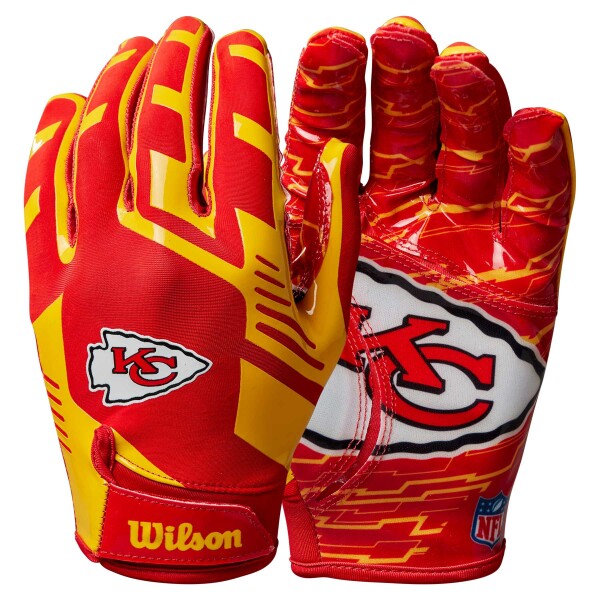 Dětské rukavice Kansas City Chiefs NFL Wilson Youth Stretch-Fit Receiver