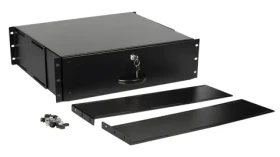 Equip Zásuvka do 19" racku 3U černá / Zásuvka / Uzamykatelná / 485x400x130 mm (EZD-3-B)