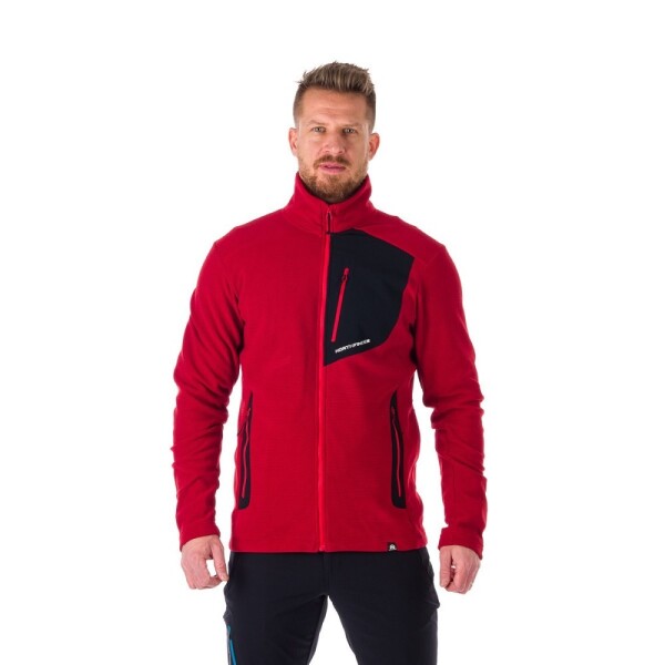 Northfinder Mikina BELLAMY MI-3774OR pánská darkred M darkred